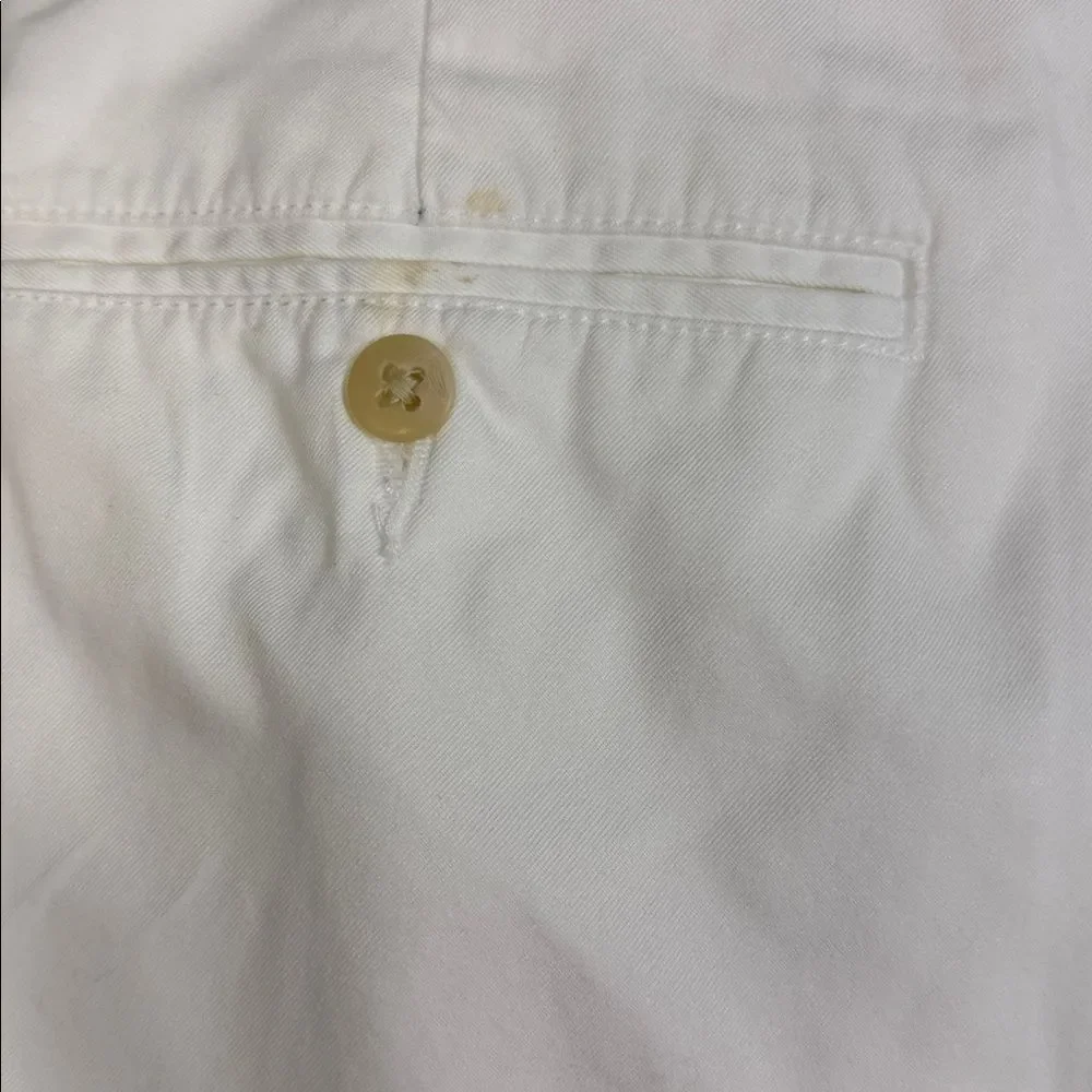 Polo Ralph Lauren Andrew White Pleated Shorts Men’s 38 Cotton Classic